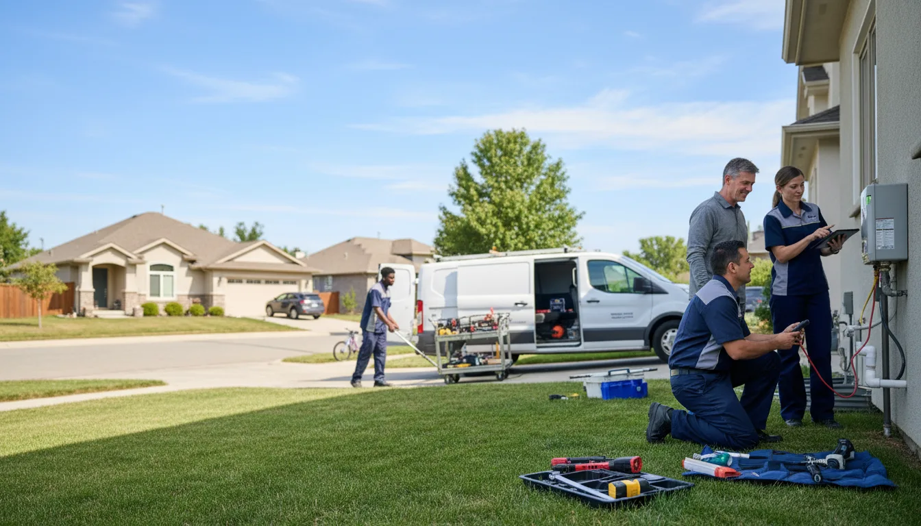 Tankless water heater service in Industry, TX